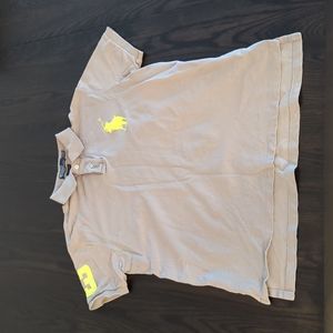 Polo by Ralph Lauren | Boys Grey & Yellow Polo Shirt